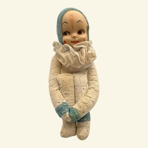 Knee Hugger Plush Clown Vintage Mid Century